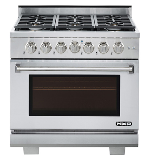 NXR 36 inch range with 6 dual ring burners