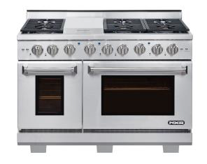 Click for larger image of NXR DRGB4801 NXR 48 inch Professional Range for Natural Gas Fuel